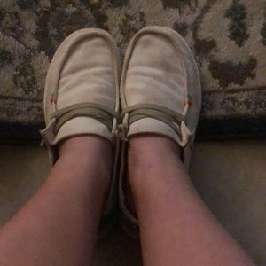 Shoes are cleaned and good use